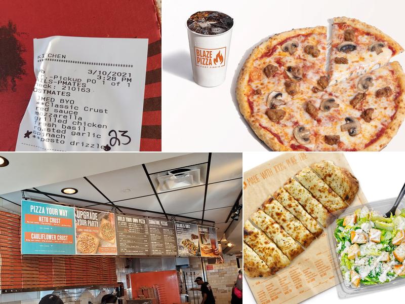 Blaze Pizza Menu