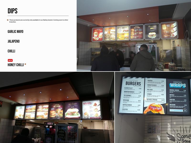 Chickanos Dewsbury Menu