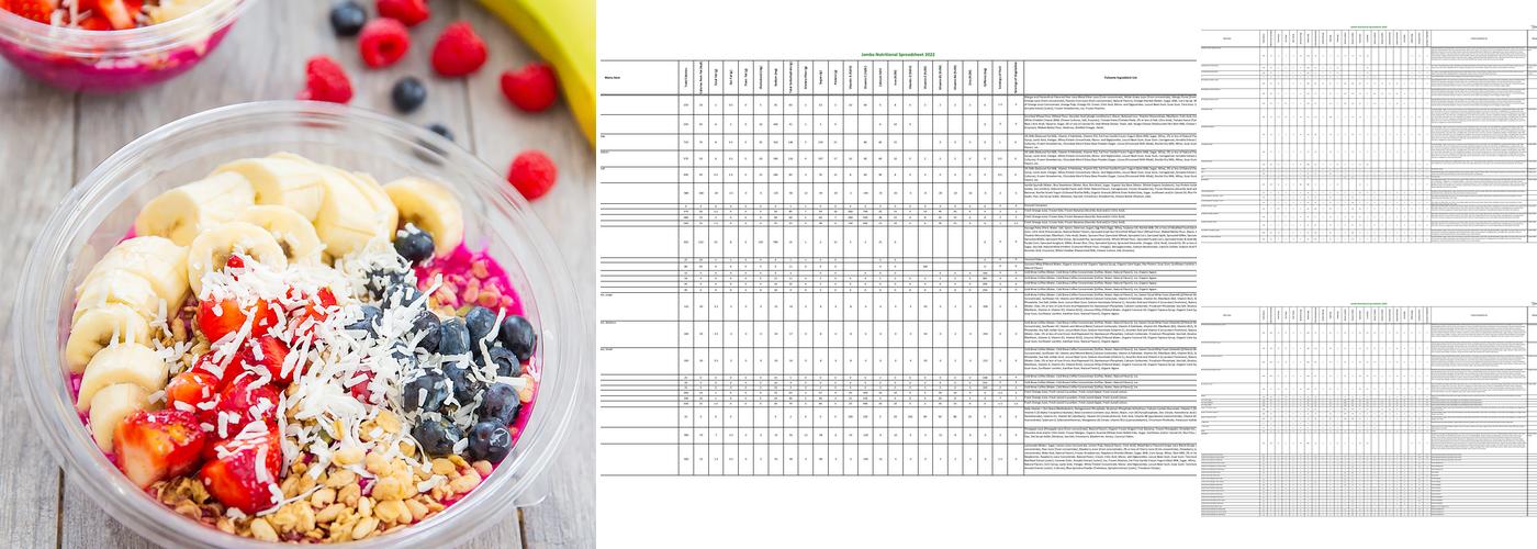 Jamba Menu