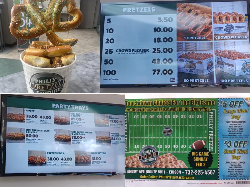 Philly Pretzel Factory Menu