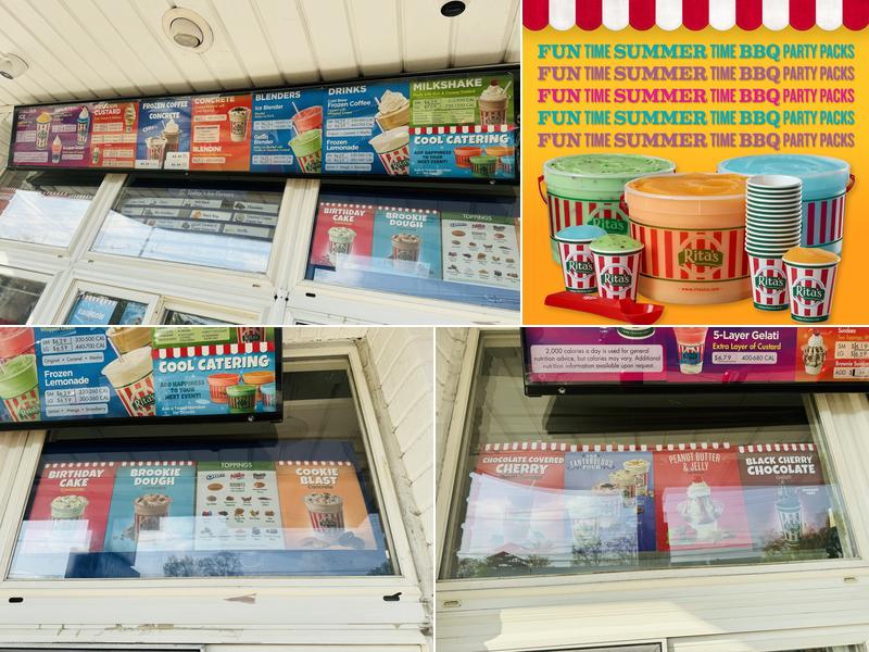 Rita's Italian Ice & Frozen Custard Menu