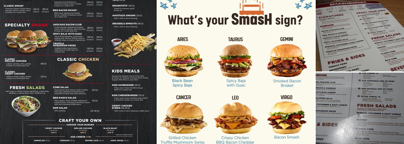 Smashburger Menu