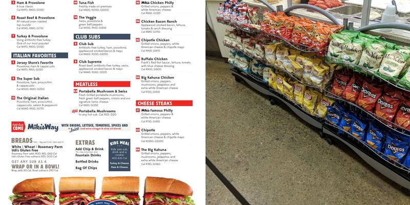 Jersey Mike's Subs Menu
