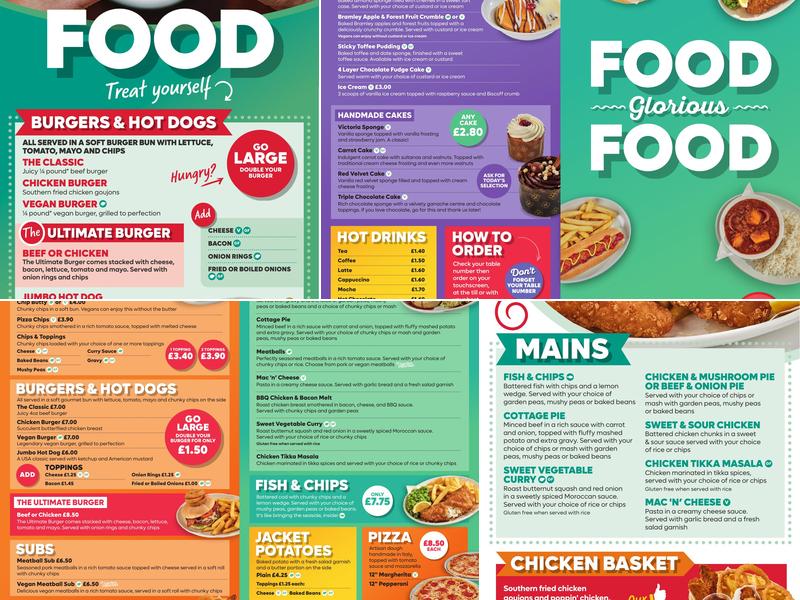 Buzz Bingo and The Slots Room South Shields Menu