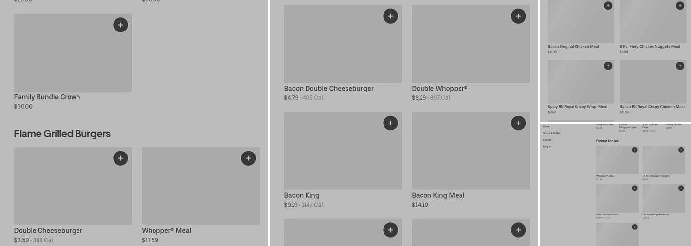 Burger King Menu