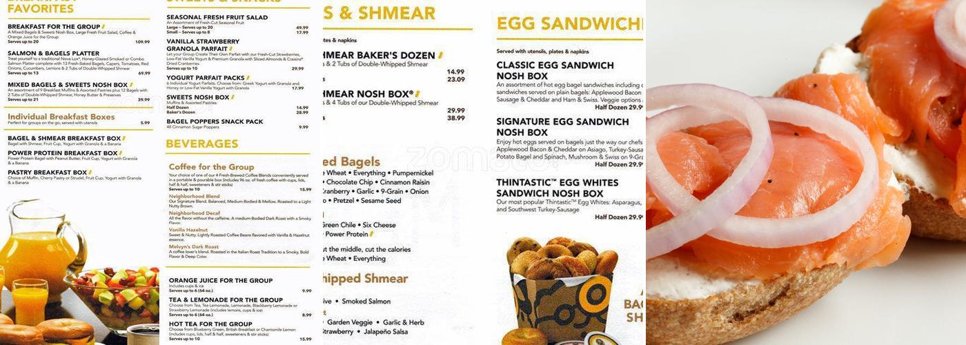 Einstein Bros. Bagels Menu
