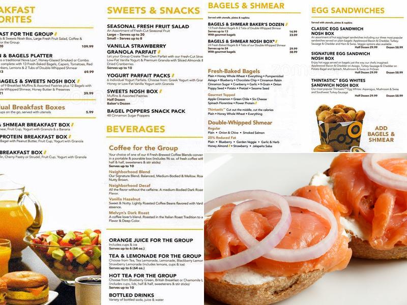 Einstein Bros. Bagels Menu