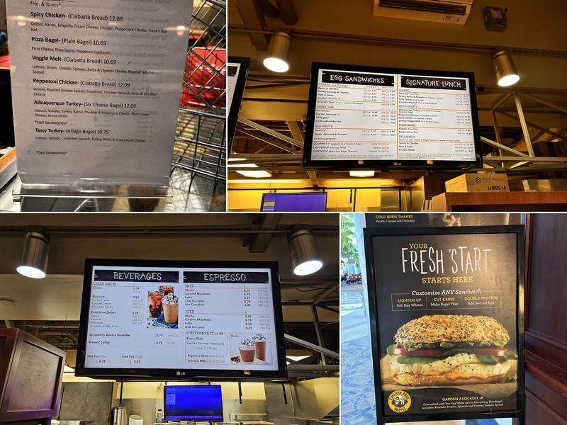 Einstein Bros. Bagels Menu