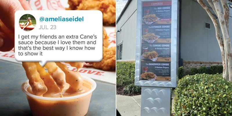 Raising Cane's Chicken Fingers Menu