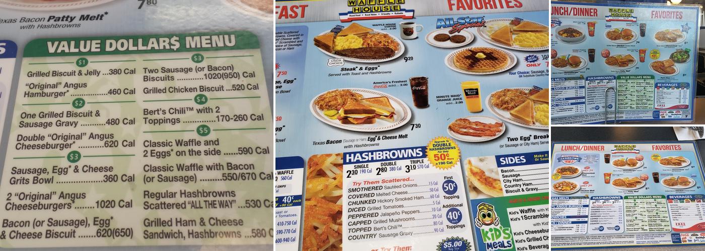 Waffle House Menu