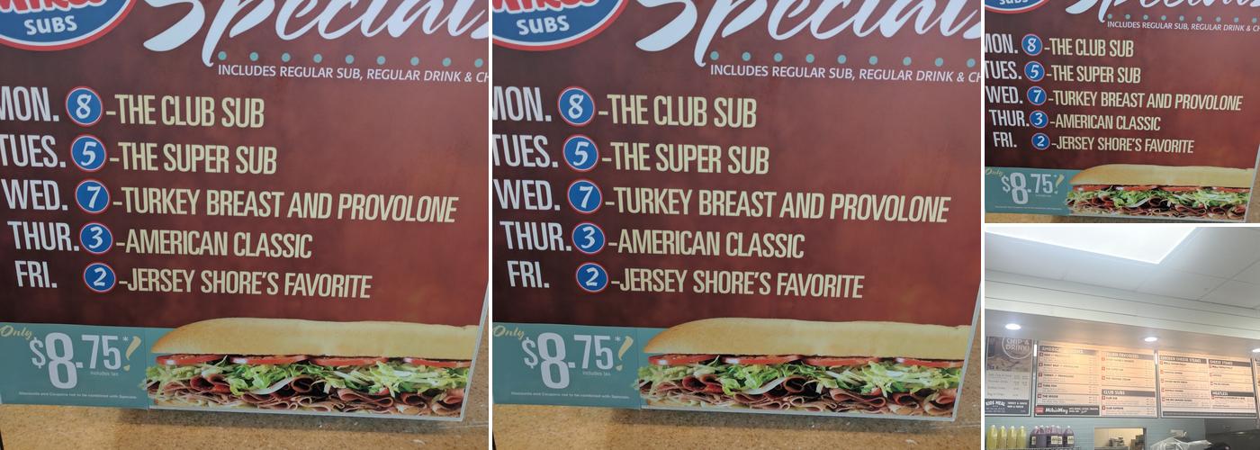 Jersey Mike's Subs Menu