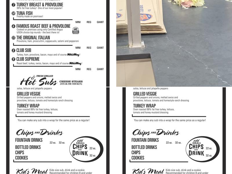 Jersey Mike's Subs Menu