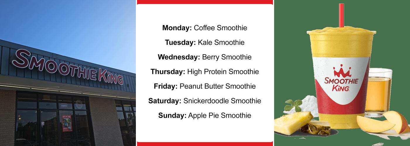 Smoothie King Menu