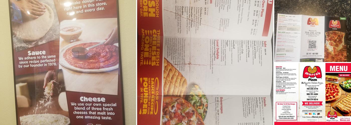 Marco's Pizza Menu