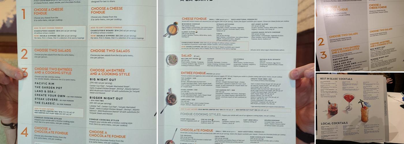 The Melting Pot Menu