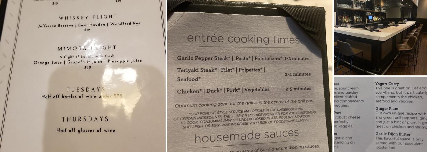 The Melting Pot Menu