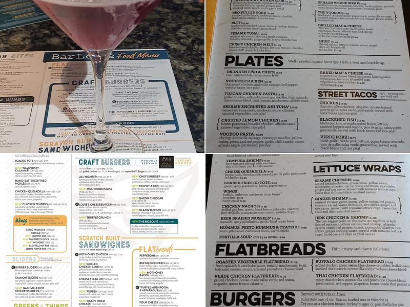 Bar Louie - Brier Creek Menu