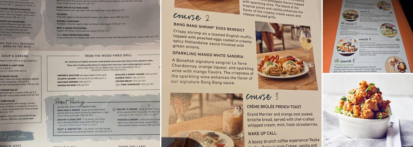 Bonefish Grill Menu