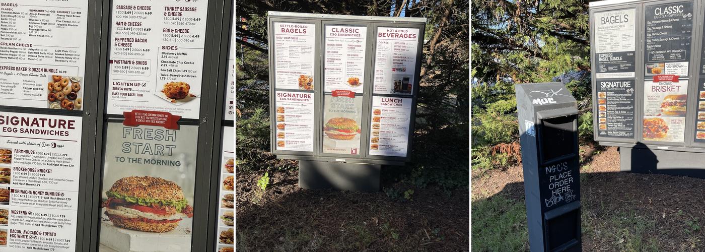 Bruegger's Bagels Menu