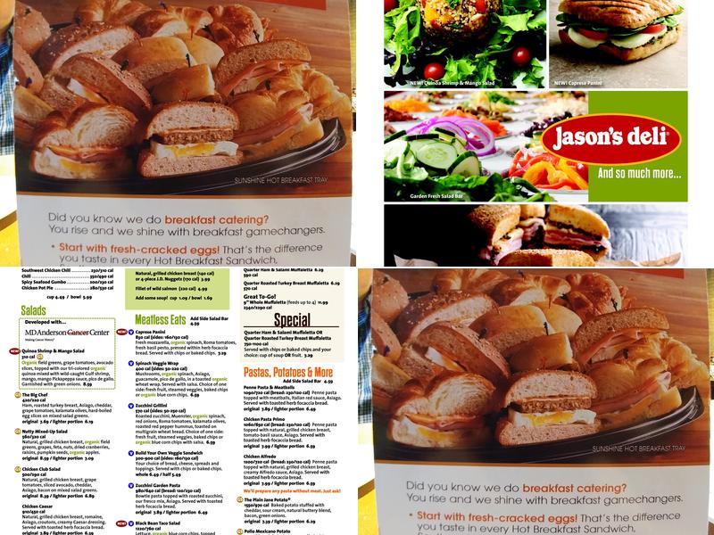 Jason's Deli Menu