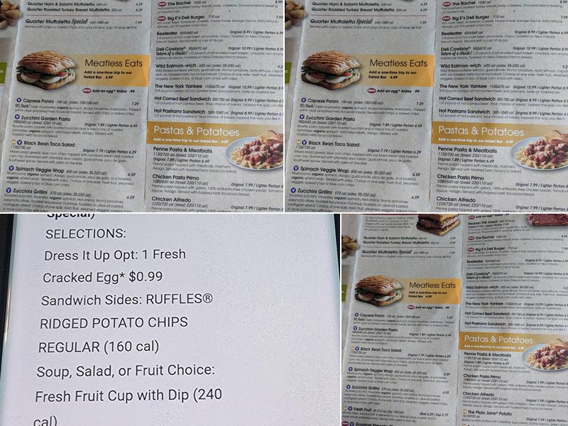 Jason's Deli Menu