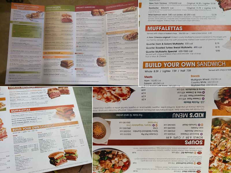 Jason's Deli Menu