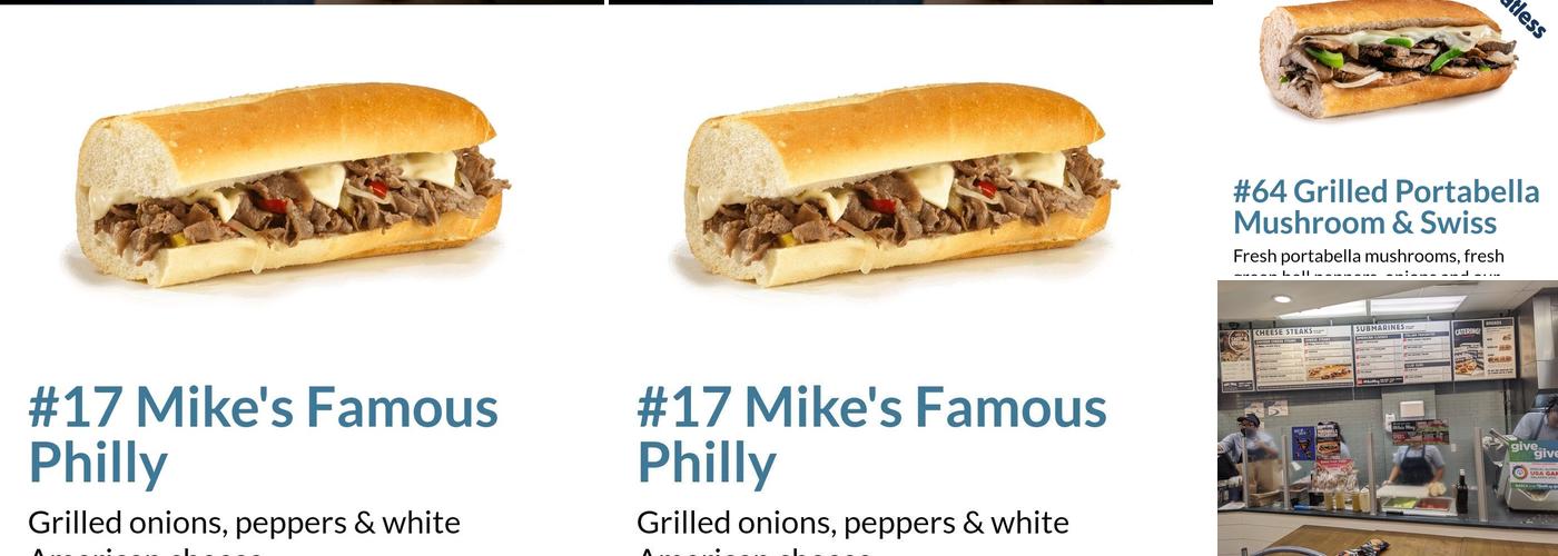 Jersey Mike's Subs Menu