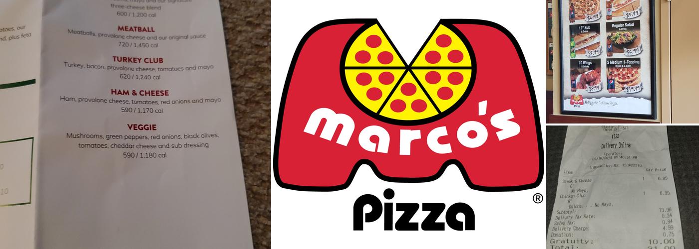 Marco's Pizza Menu