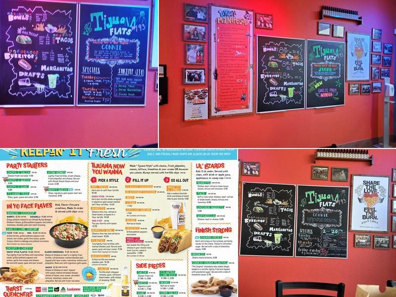 Tijuana Flats Menu