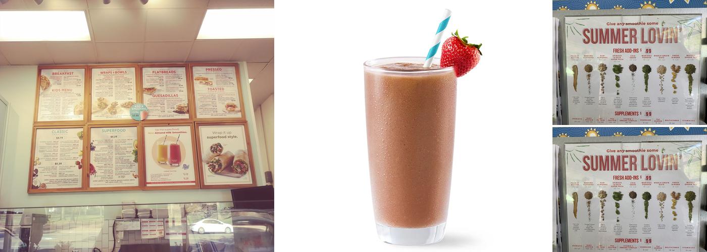 Tropical Smoothie Cafe Menu