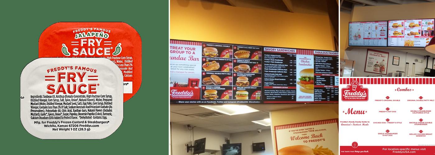 Freddy's Frozen Custard & Steakburgers Menu