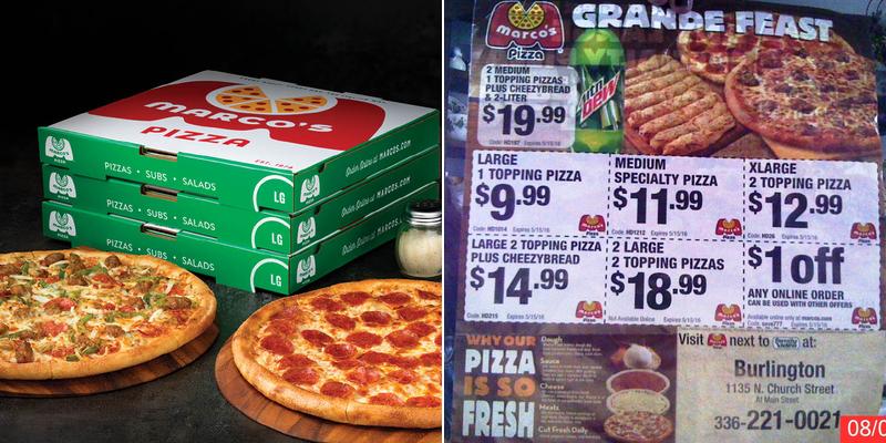 Marco's Pizza Menu