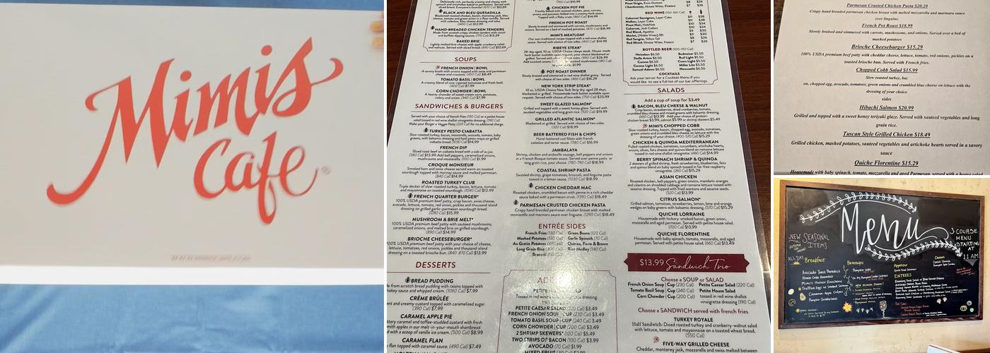 Mimi's Cafe Menu
