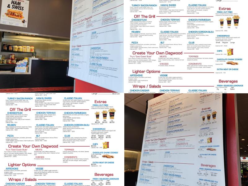 Penn Station East Coast Subs Menu