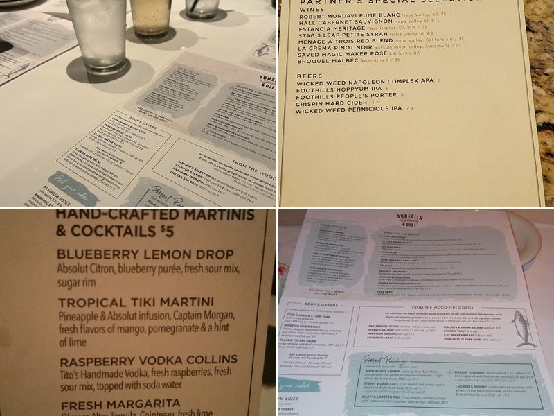 Bonefish Grill Menu