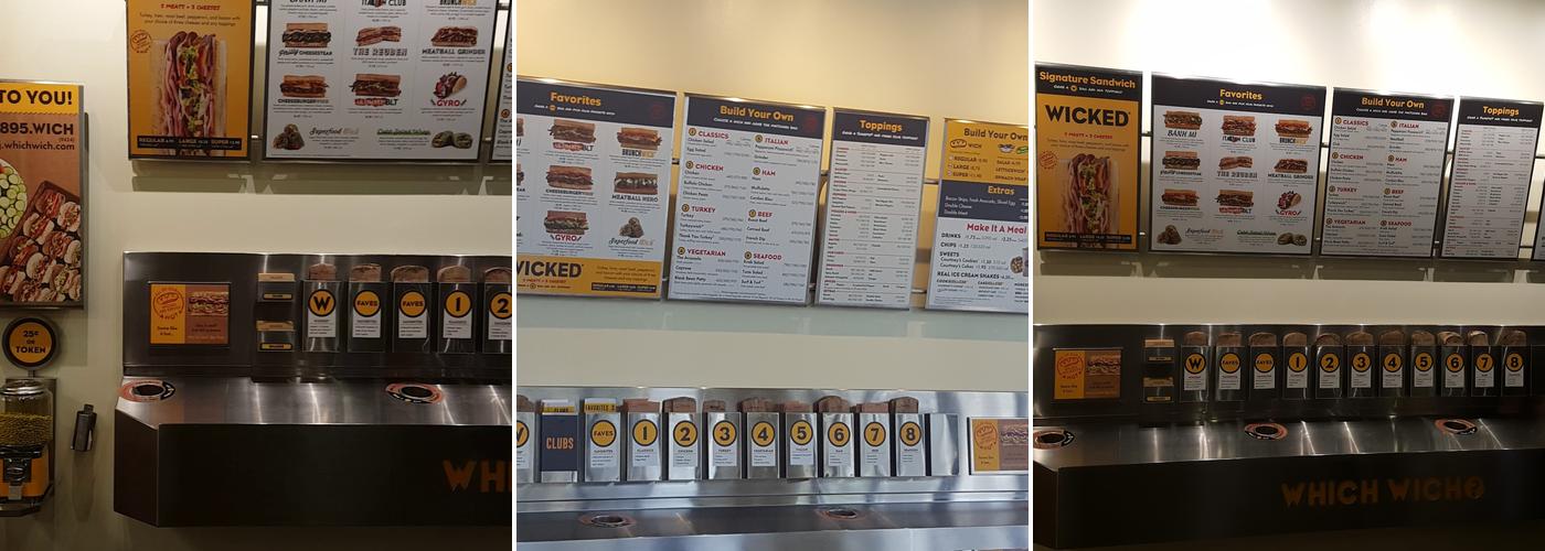 Which Wich Hope Valley Commons Menu