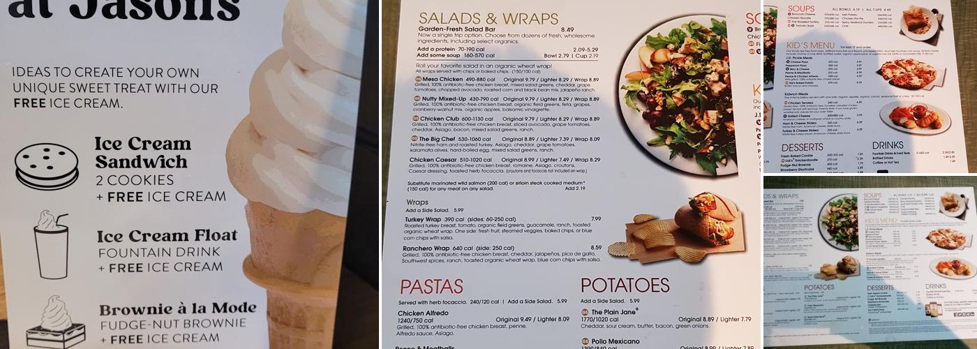 Jason's Deli Menu