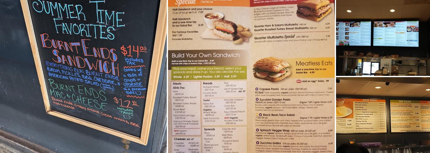 Jason's Deli Menu