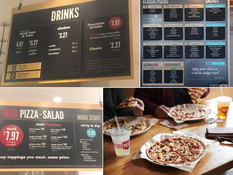 MOD Pizza Menu