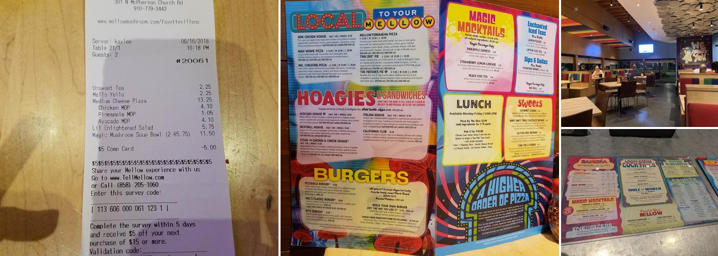 Mellow Mushroom Fayetteville Menu