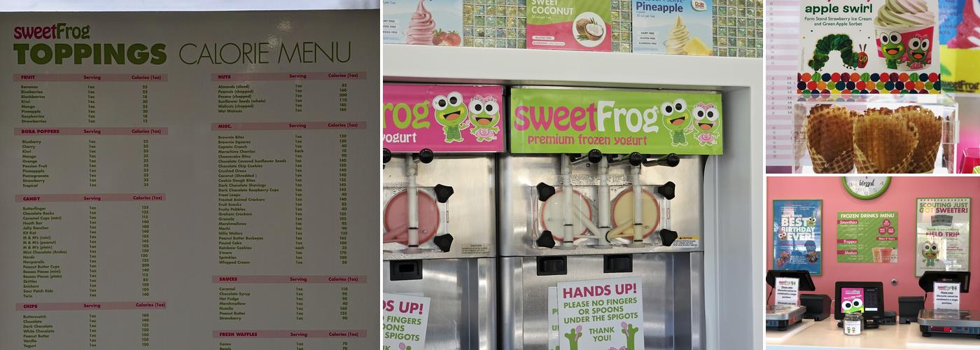 sweetFrog Menu
