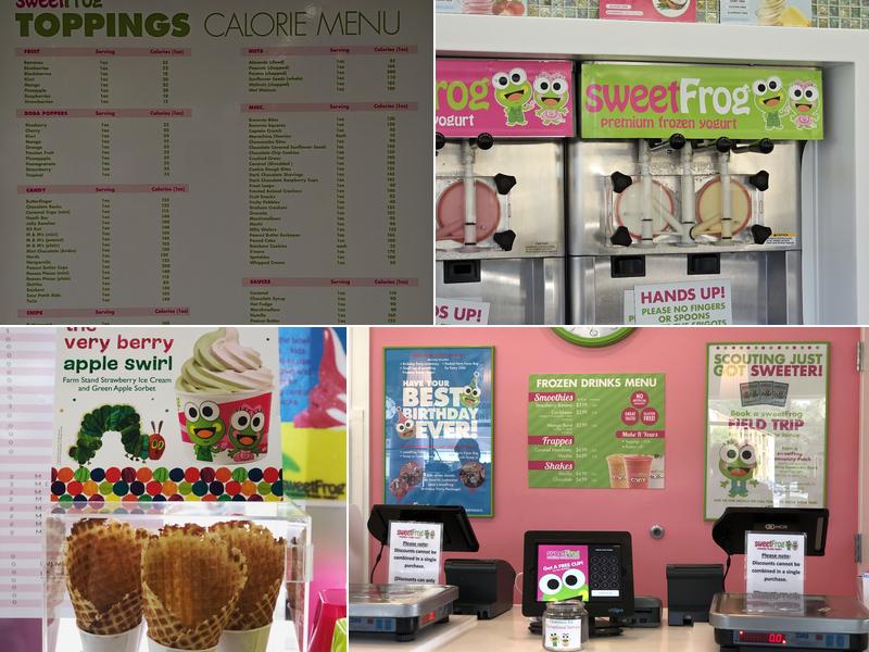 sweetFrog Menu