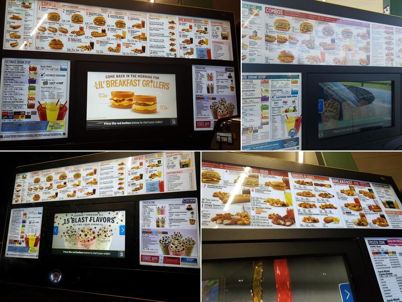 Sonic Drive-In Menu