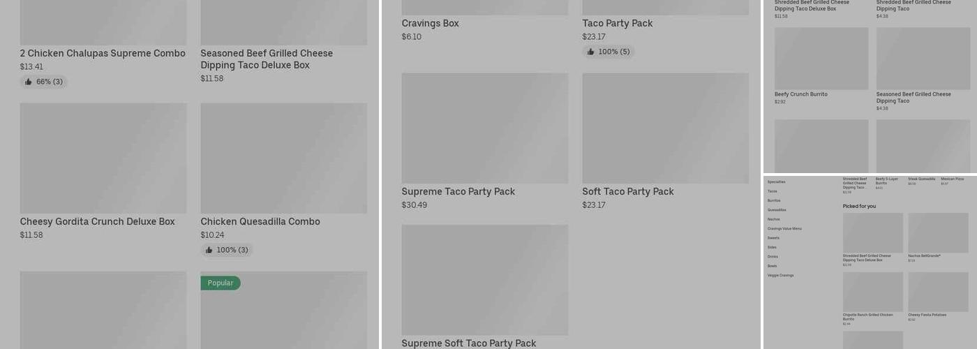 Taco Bell Menu