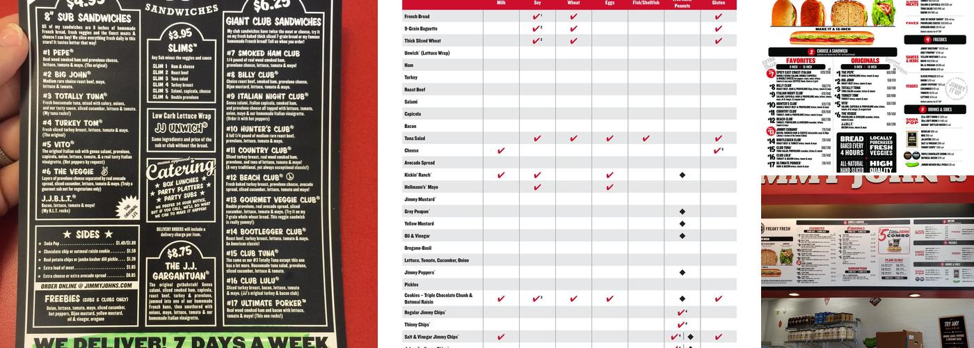 Jimmy John's Menu