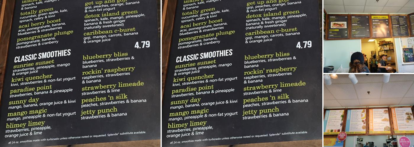 Tropical Smoothie Cafe Menu