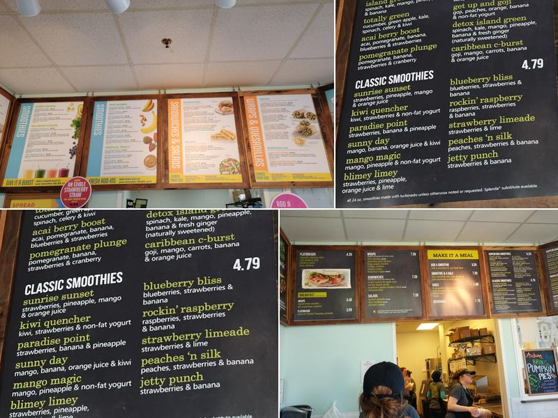 Tropical Smoothie Cafe Menu