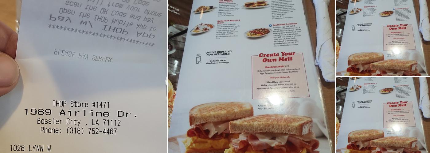 IHOP Menu