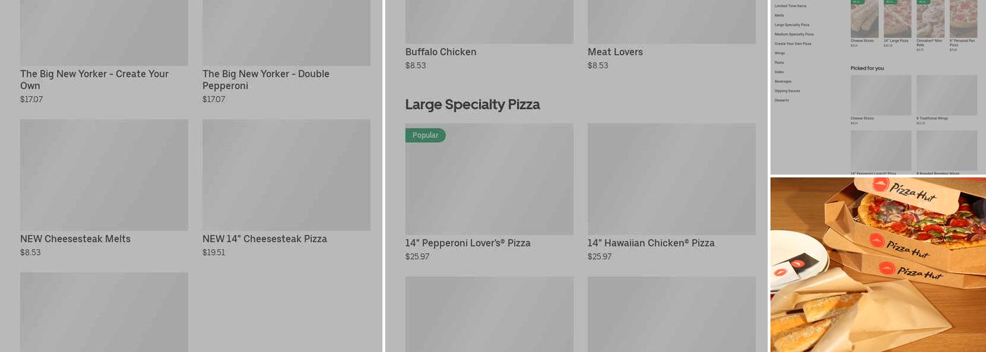 Pizza Hut Menu