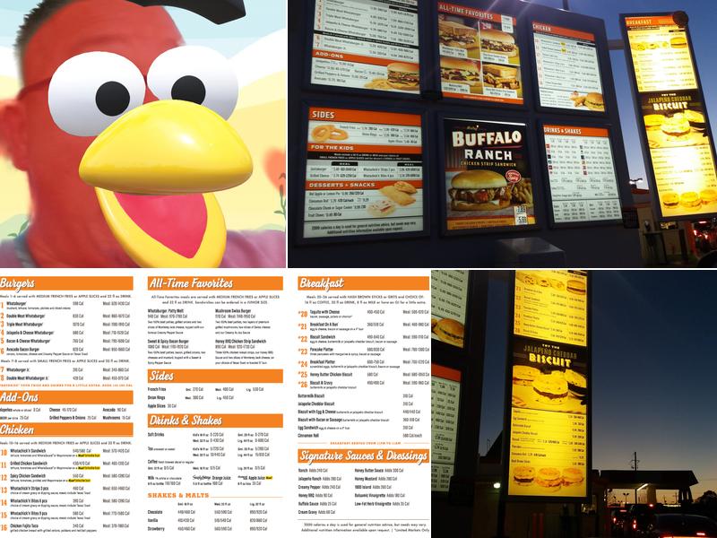 Whataburger Menu